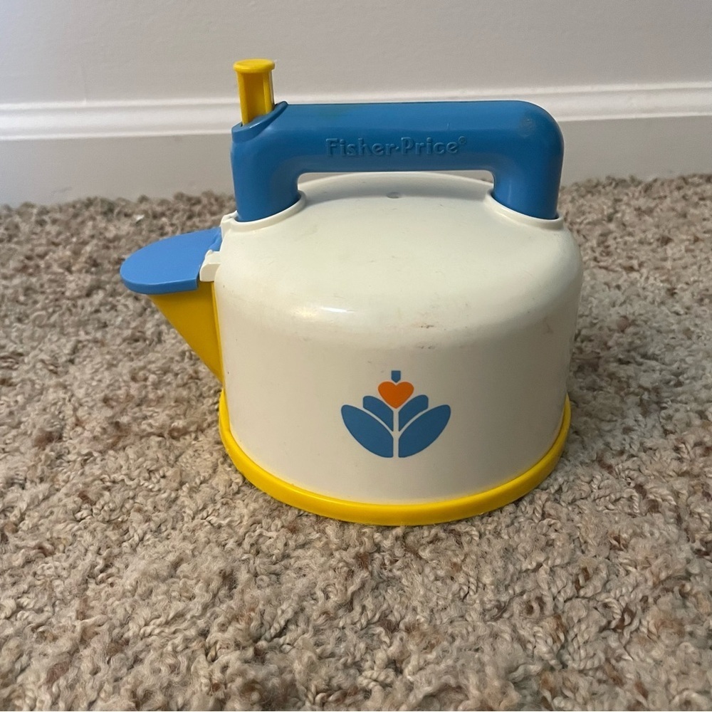 Vintage 1987 Fisher Price Whistling Tea Kettle Teapot